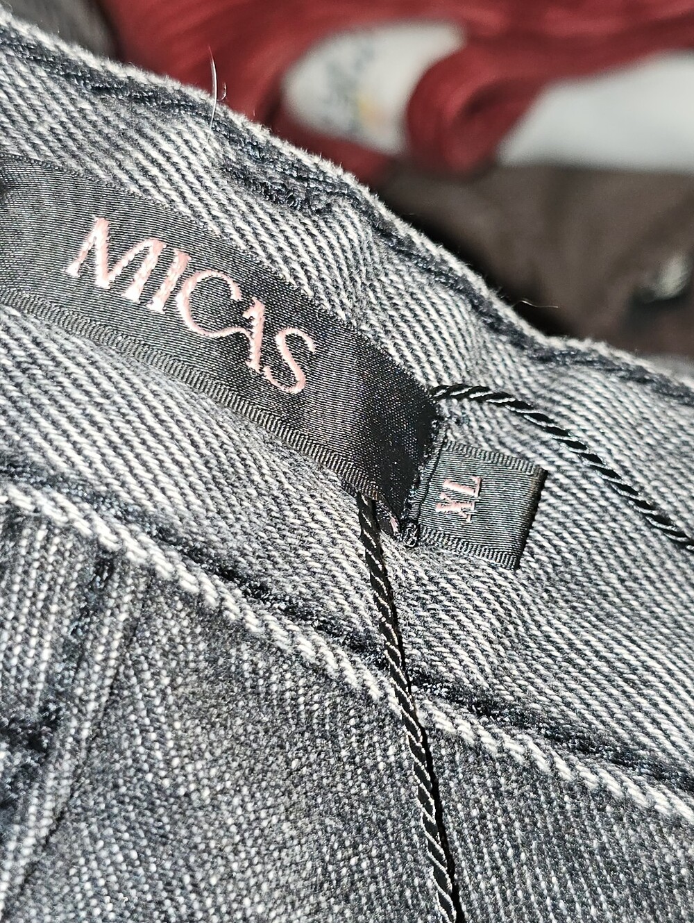 Ombre Multi Pocket Wide Leg Cargo Jeans By Micas Size XL - Picture 13 of 15